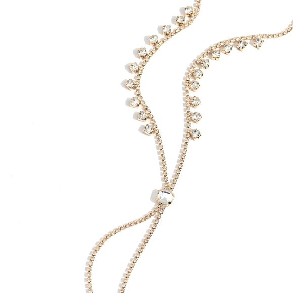 Synchronized SHIMMER - Gold Necklace - Picture 2 of 3